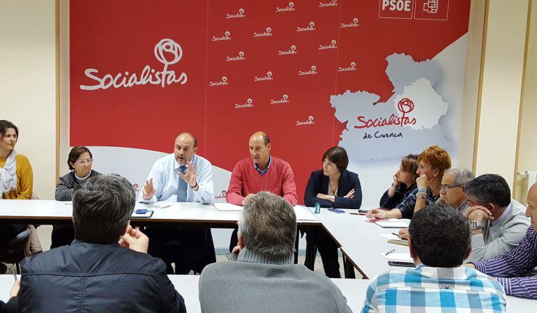 La Comisión Ejecutiva provincial del PSOE de Cuenca, en una imagen de archivo