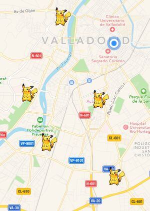 Captura de la App &#039;Poké Radar&#039;