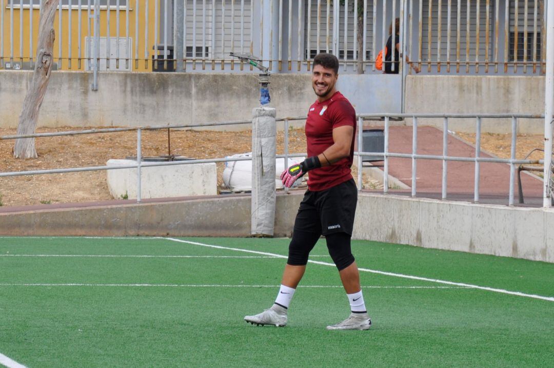 Miguel durante el entrenamiento en La Granja 