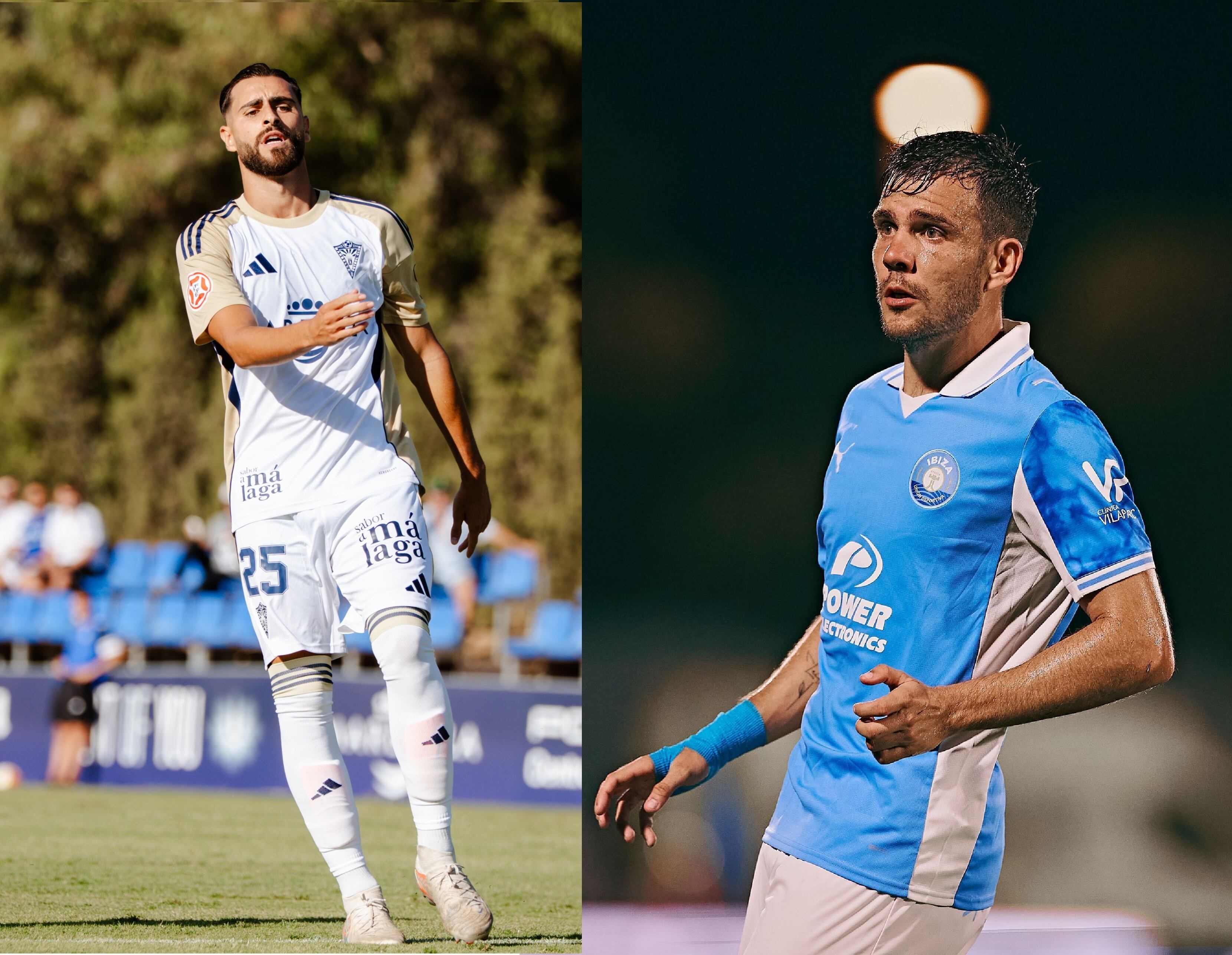 Luis Muñoz con el Marbella y Álex Gallar con el Ibiza