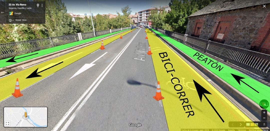 Propuesta en la Avenida Vía Roma