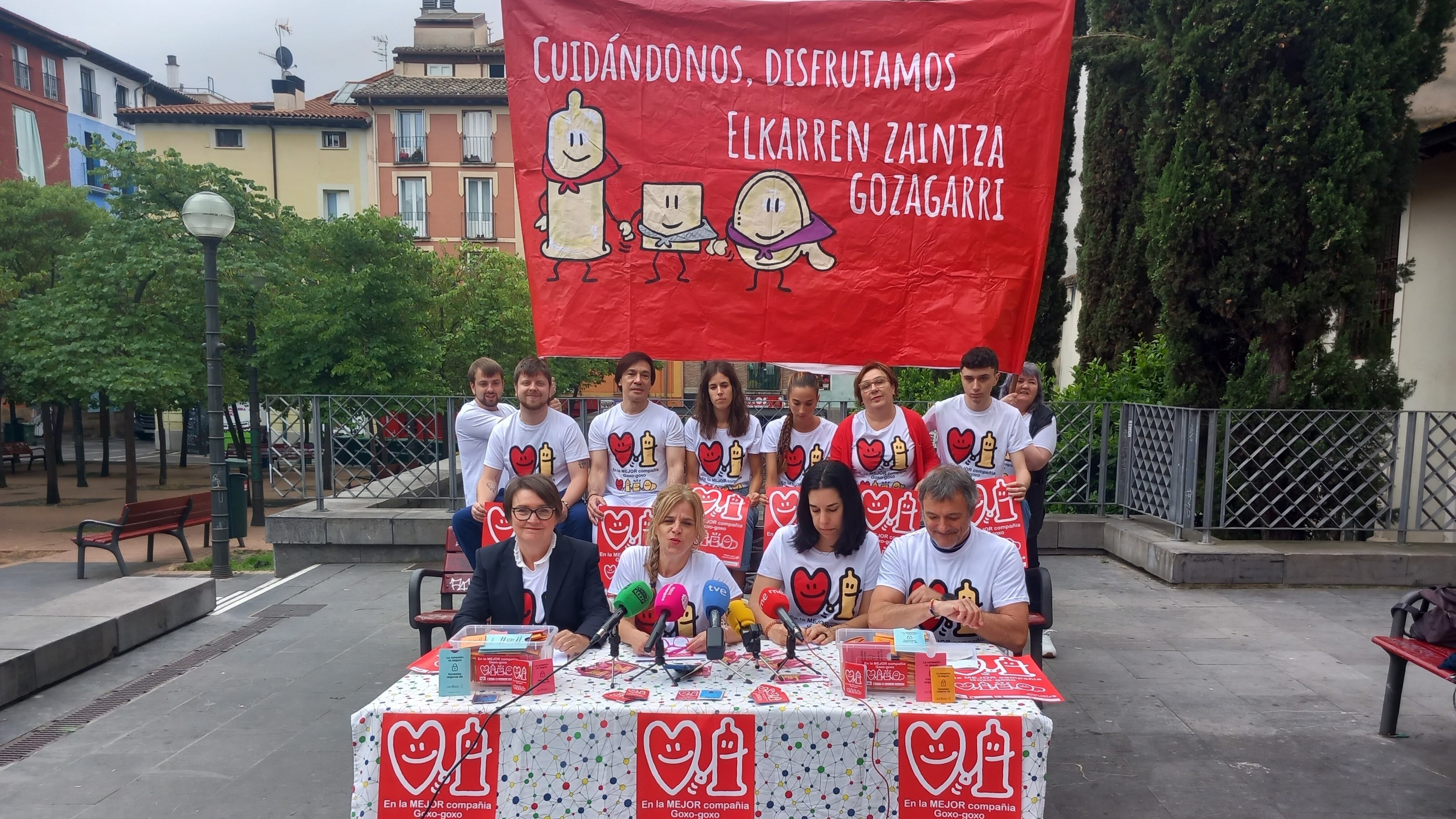 Campaña de promoción de salud sexual en las fiestas de San Fermín