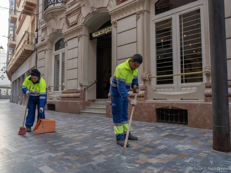 Servicios municipales de limpieza en Cartagena