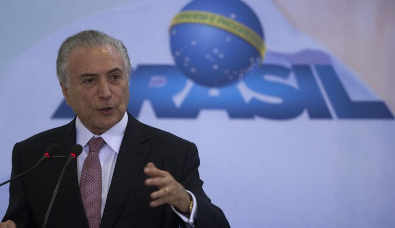 El presidente de Brasil Michel Temer.