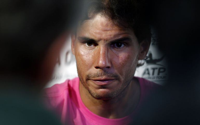 Nadal, durante una entrevista en Buenos Aires