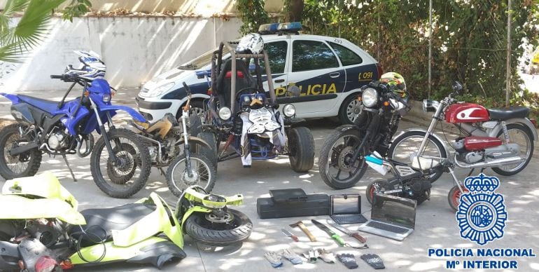 Bienes intervenidos por la policía nacional en el marco de esta operación