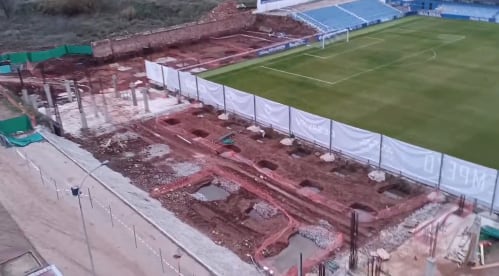 Imagen de las obras en Linarejos.