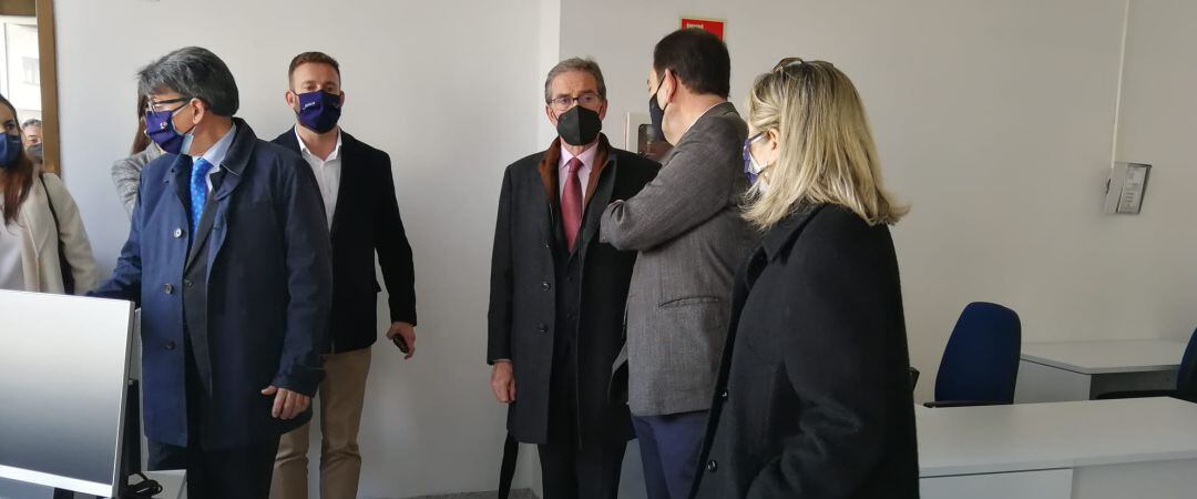 José María Gómez y Díaz-Castroverde, visita as instalacións do novo xulgado do  social da Coruña