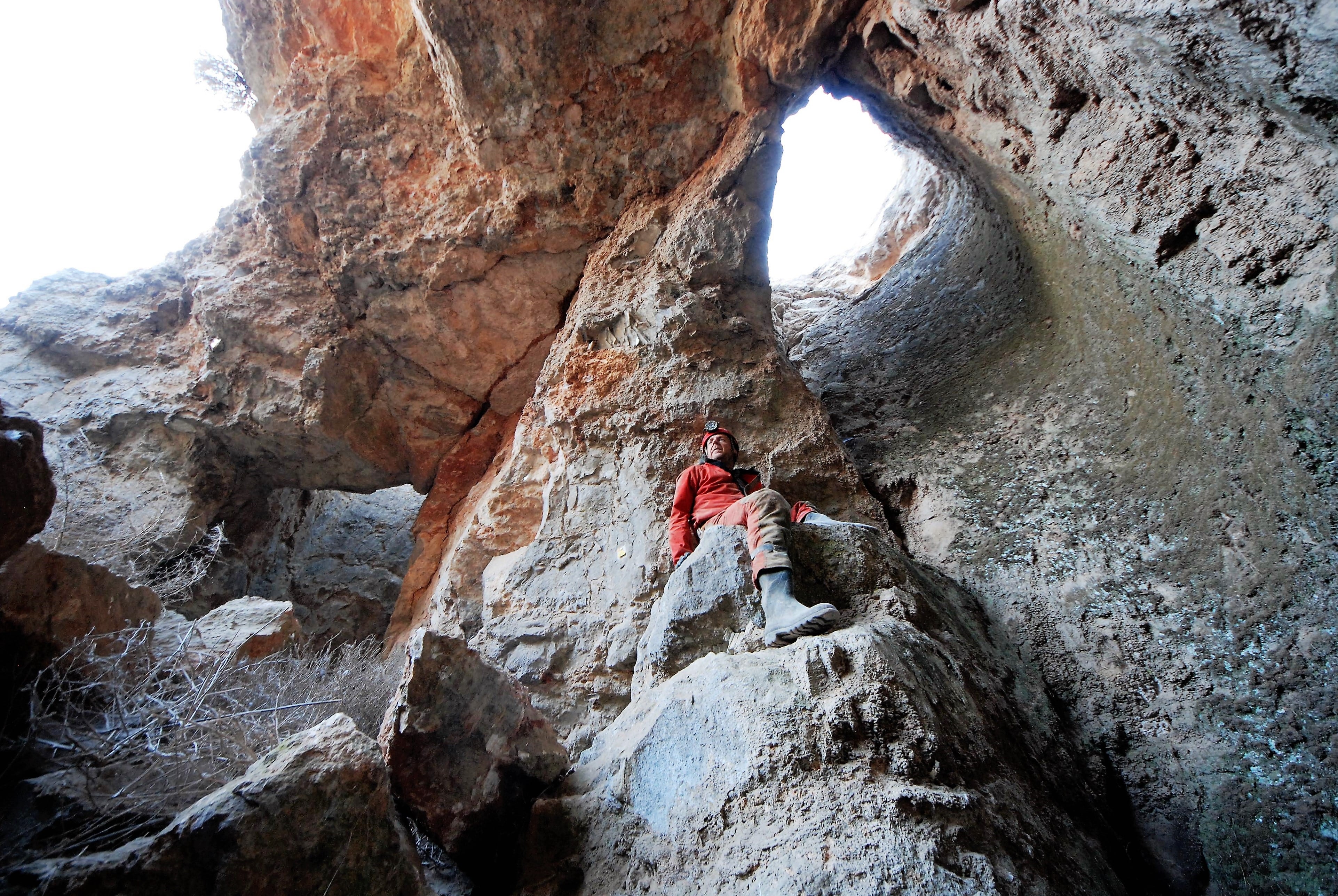 Pozo minero de extracción en la mina de las Horadadas 2 (B.VH2), en el complejo minero de Belmonte - Villaescusa de Haro (Cuenca).