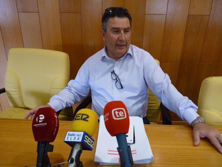 Amado Navalón en rueda de prensa