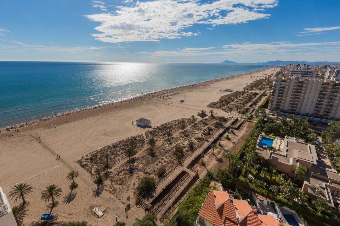 Panorámica de la playa de Gandia 