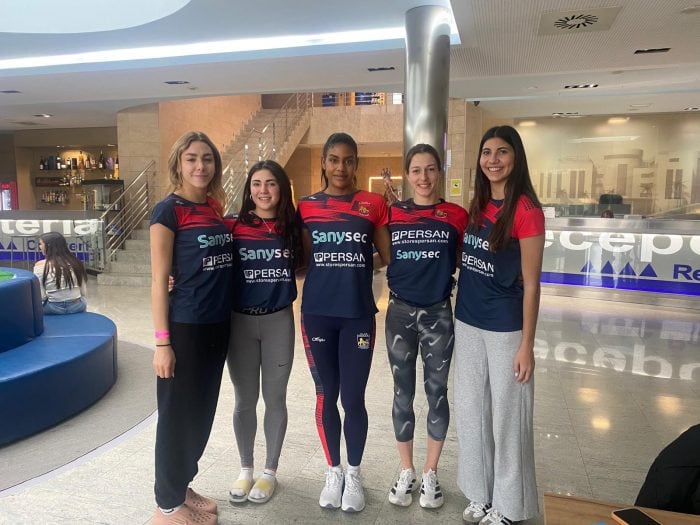 Andrea Purica, Manuela Blanco, Daniela Rubia, Andrea Reija e Iría Solera Sanysec Ourense Atletismo