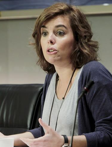 La portavoz del PP en el Congreso de los Diputados, Soraya Sáenz de Santamaría