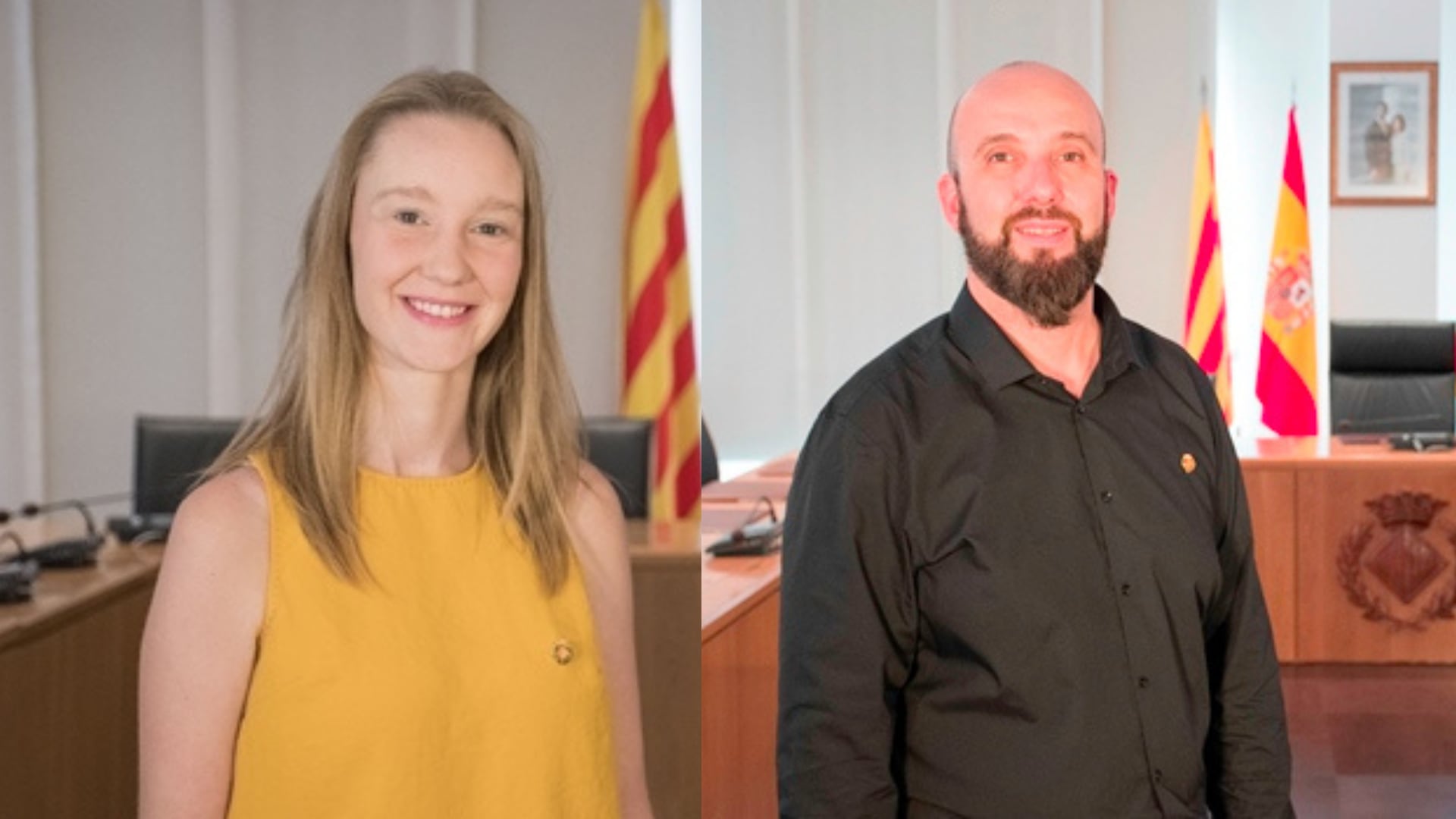 María Fajardo (izquierda) y Santi Cortells (derecha) declararán ante el juez por un delito de injurias graves.