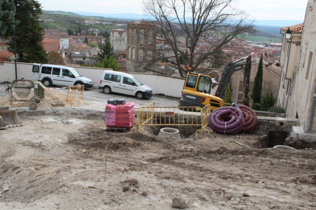 Imagen de archivo del inicio de las obras en la plaza del Campo 