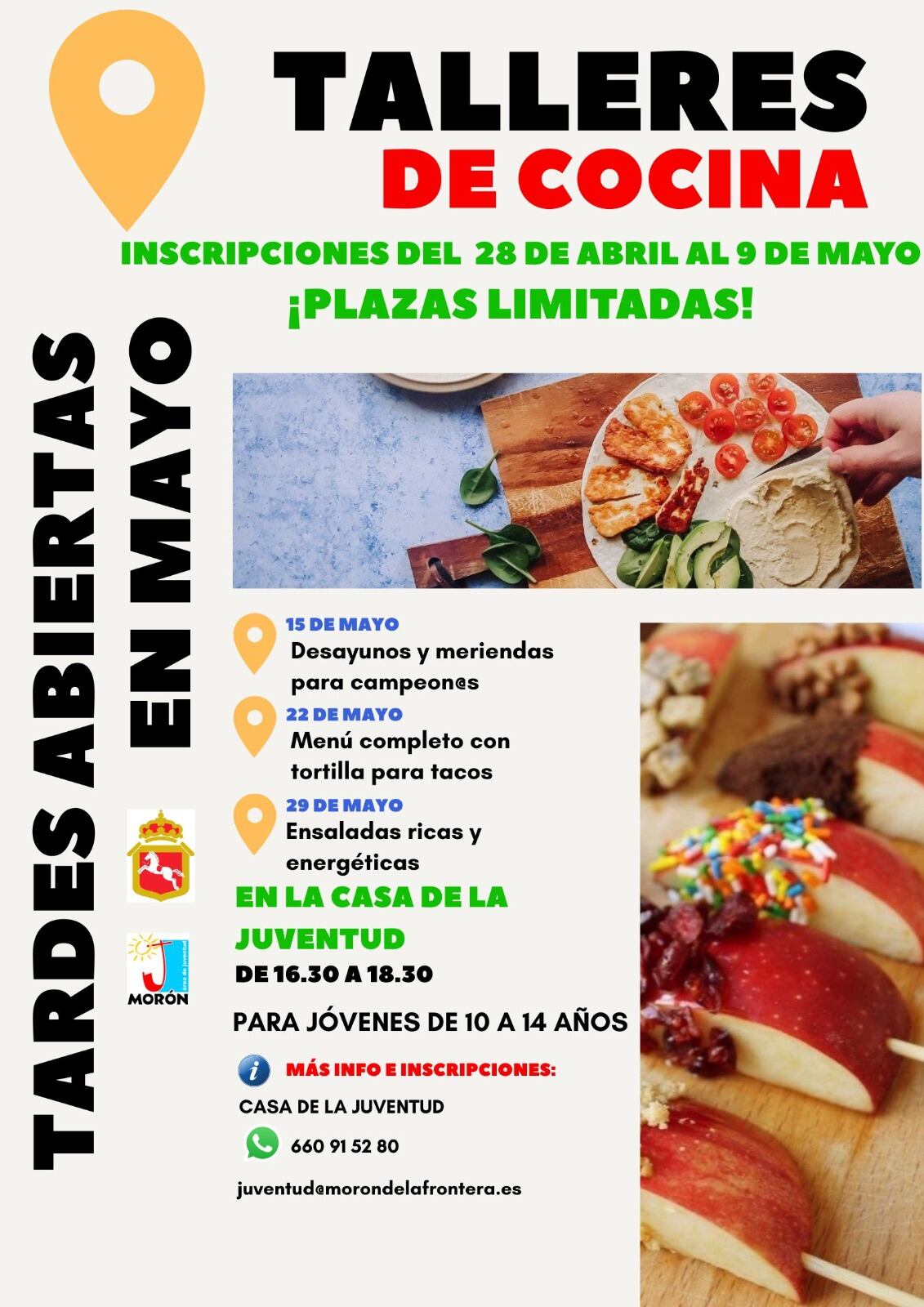 Taller de cocina para mayo