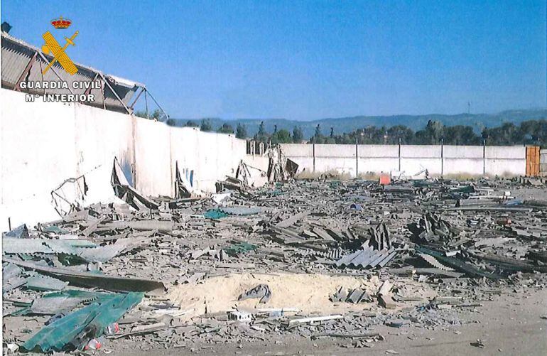 Detalle de como quedaron las naves