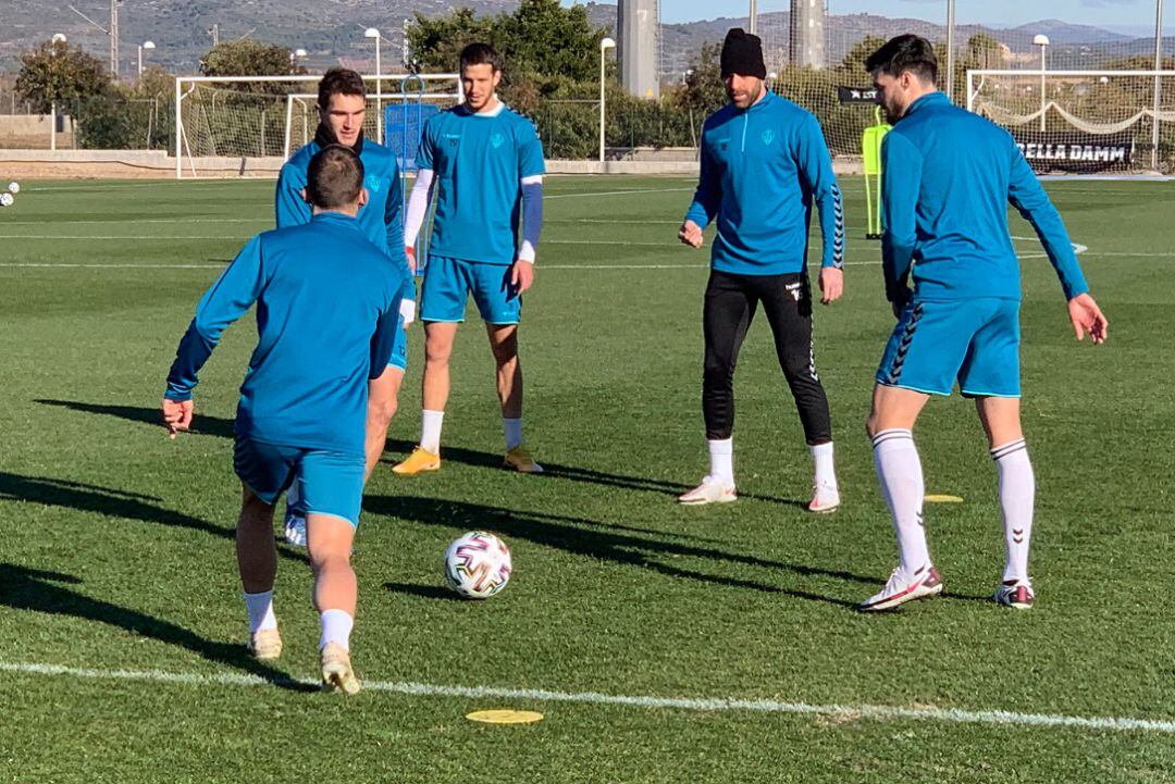 Imagen de un entrenamiento del Castellón