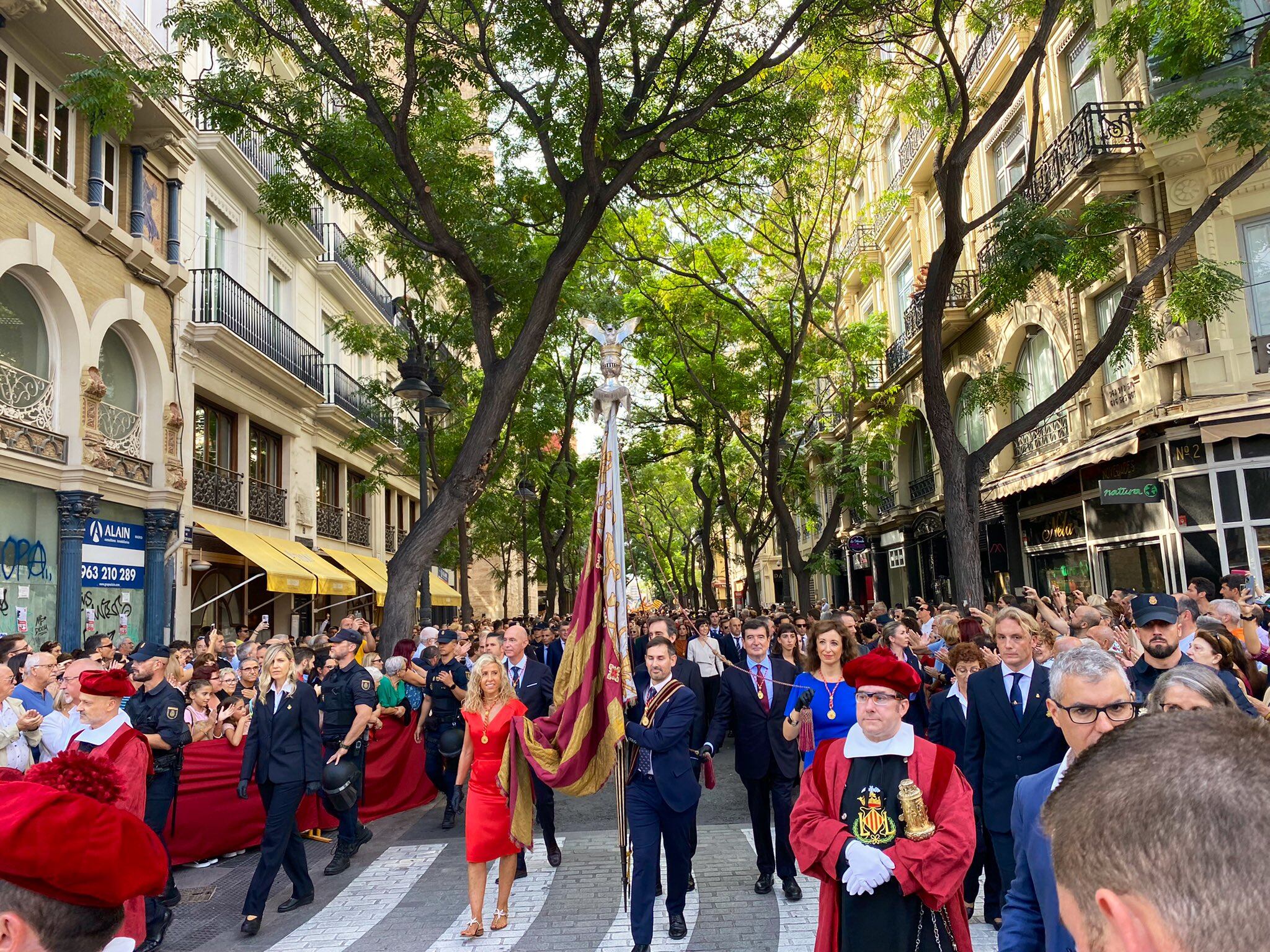 Procesión cívica del 9 d&#039;Octubre de 2022 en València.