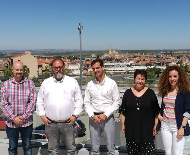 Los candidatos a la alcaldía de Segovia en la Terraza de la Biblioteca Pública