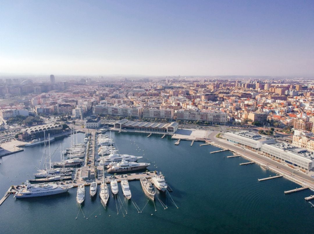 Imagen aérea de La Marina de València