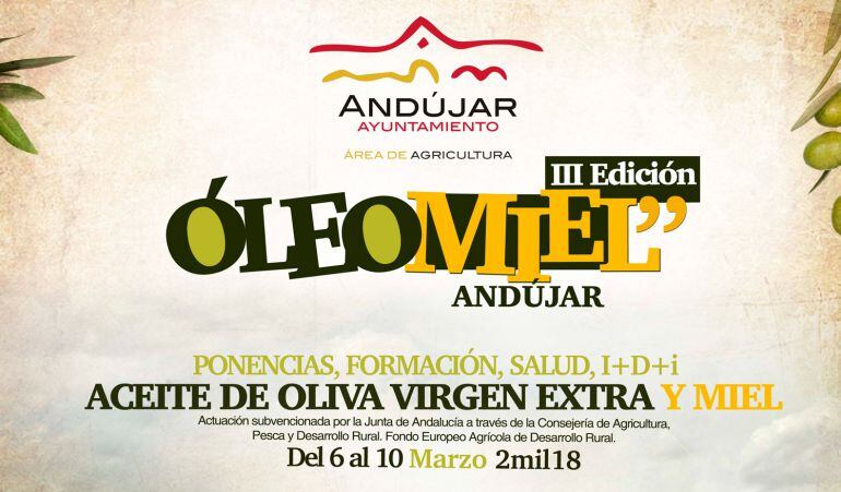 Óleomiel llega a Andújar en su tercera edición los días 6, 7, 8, 9 y 10 de marzo en Don Gome