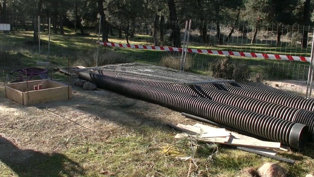 Obras para el abastecimiento de agua potable en el poblado del Santuario