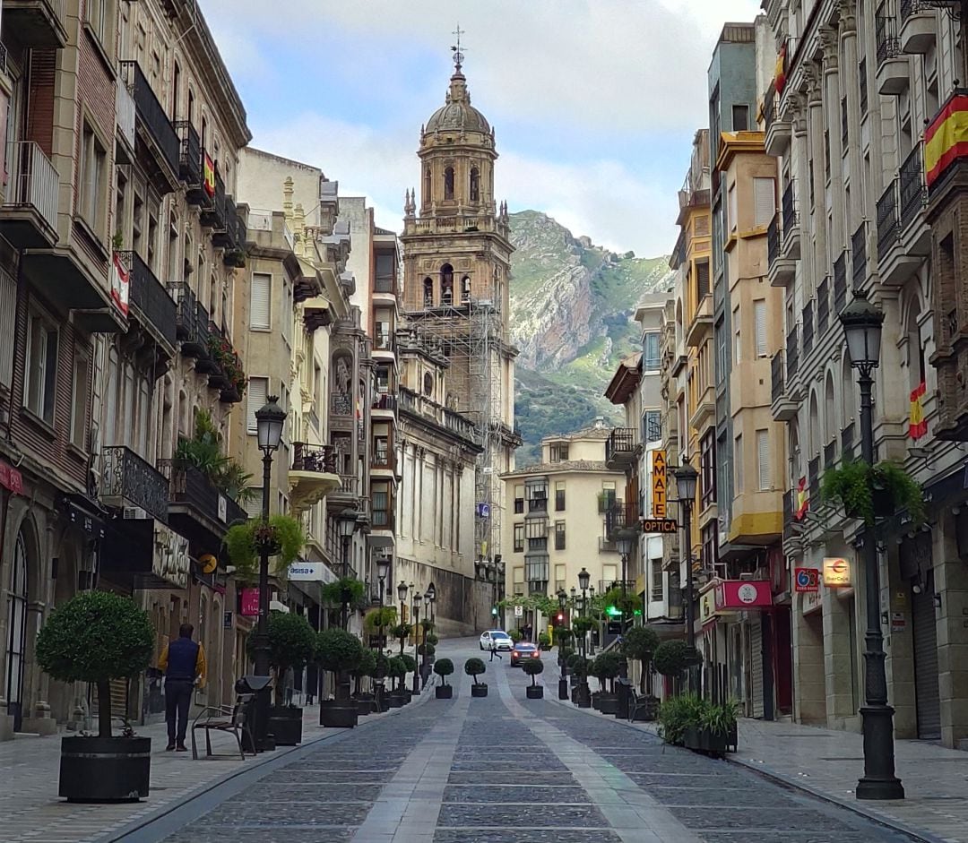 Calle Bernabé Soriano en la capital jienense.