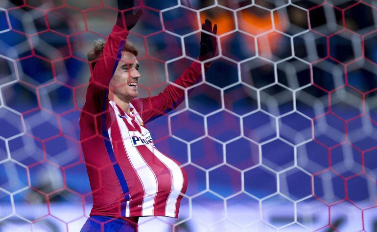 Griezmann celebra su gol en Champions