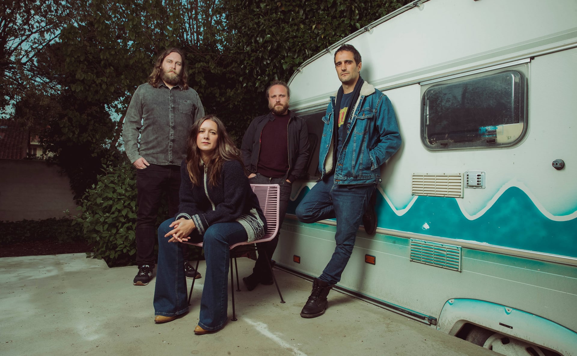 La banda Morgan, retratada por Javier Bragado para una imagen promocional