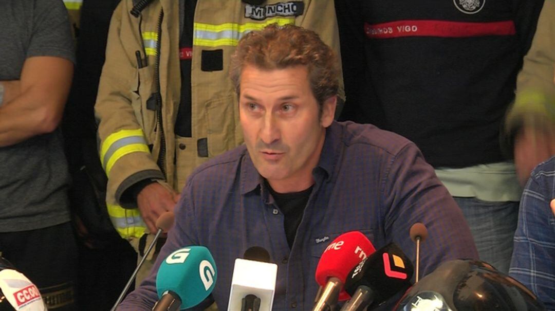 Modesto Vázquez de CCOO uno de los sindicatos que apoya la denuncia de los opositores