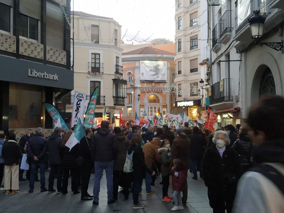 Manifestación por el ERE planteado por Unicaja