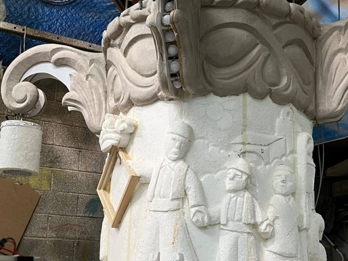 Cuenta atrás en el almacén de Gaiatas para tener los monumentos listos en Magdalena