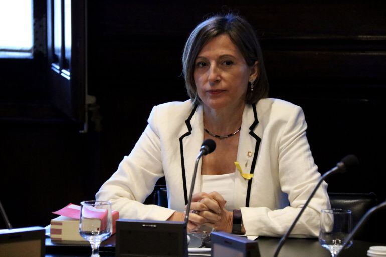 La presidenta del Parlament, Carme Forcadell, el 24 d&#039;octubre de 2017 (horitzontal)