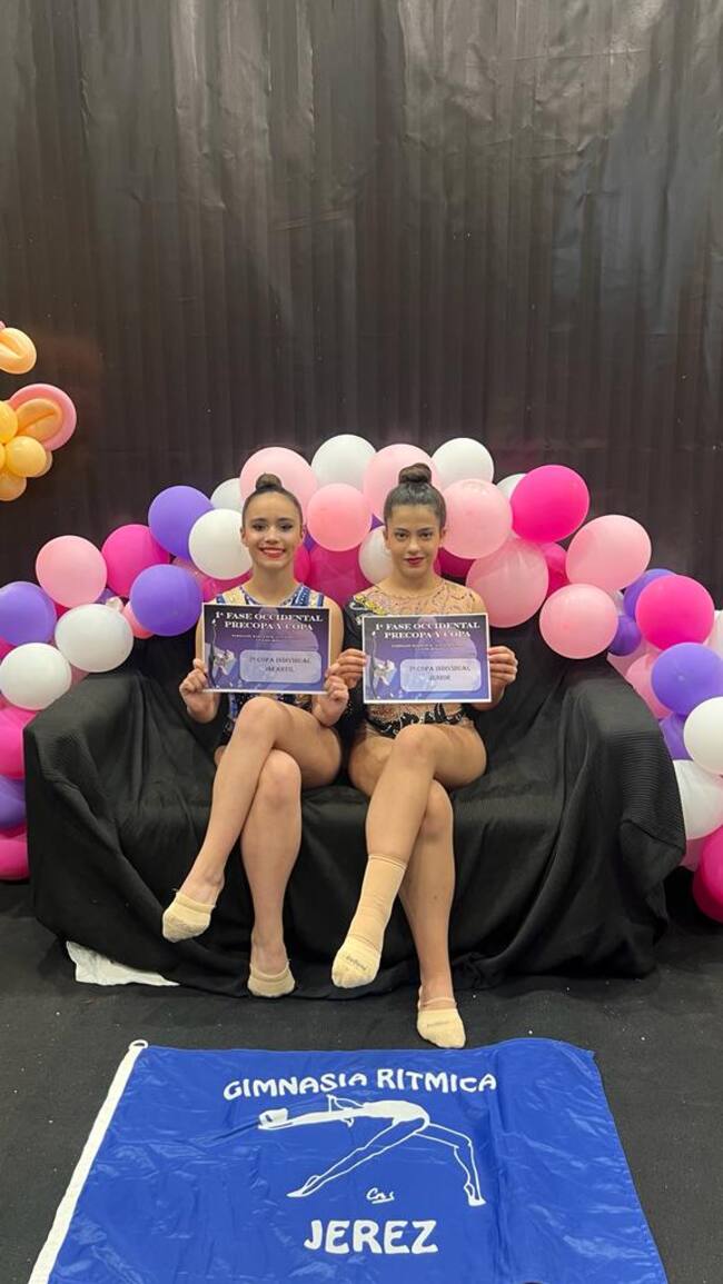 Gimnastas del club jerezano