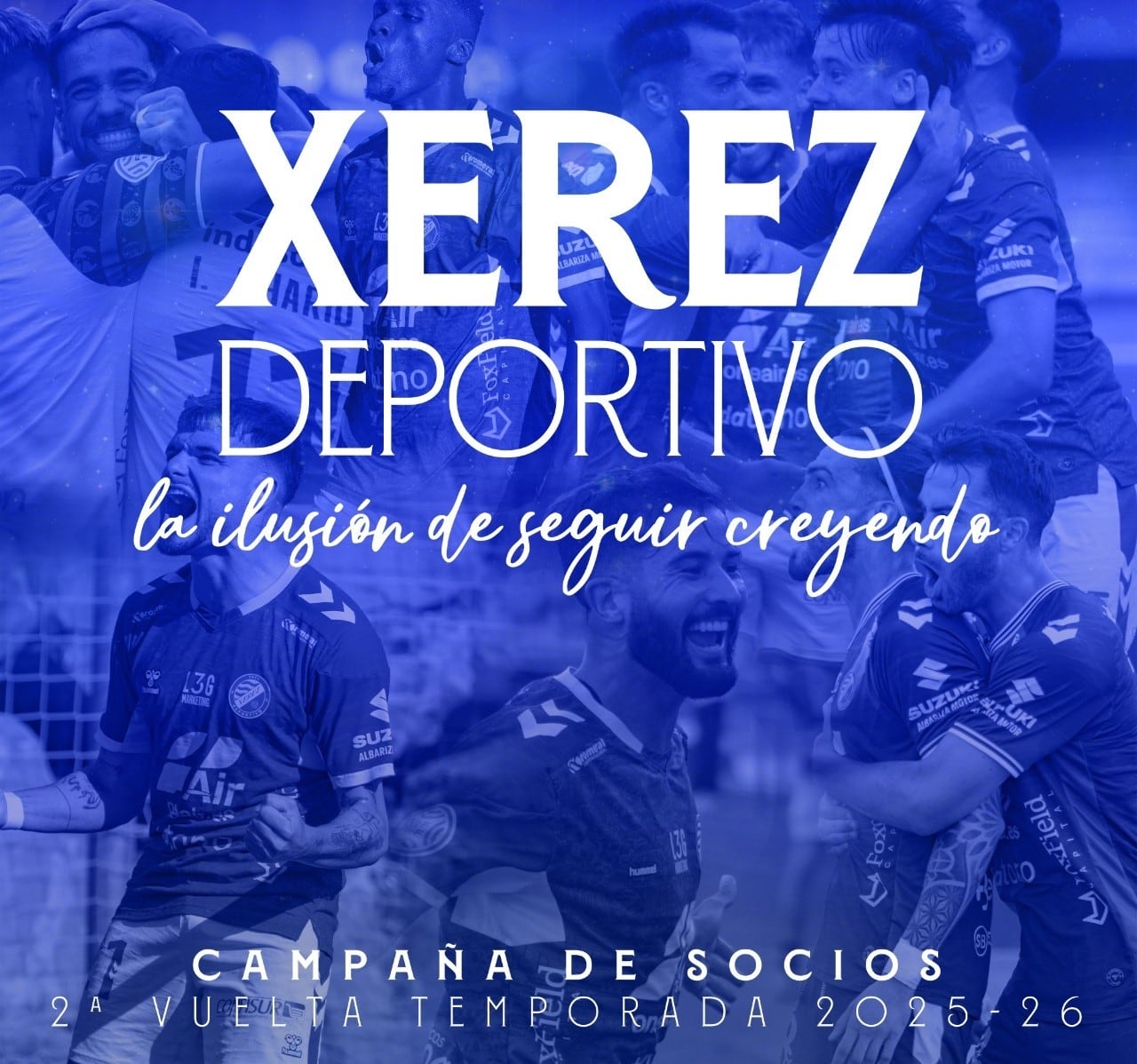 Cartel de la campaña de socios del Xerez DFC