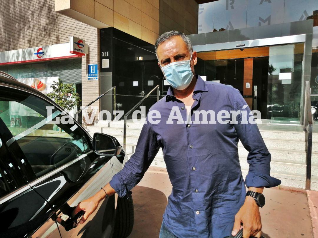 José Gomes en Almería este lunes. 