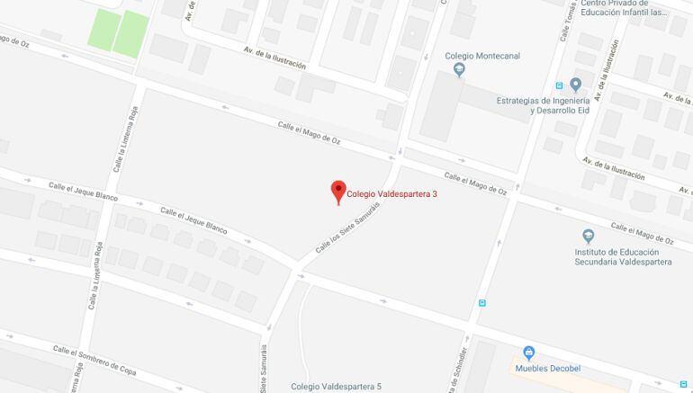 Ubicación del nuevo colegio Valdespartera 3