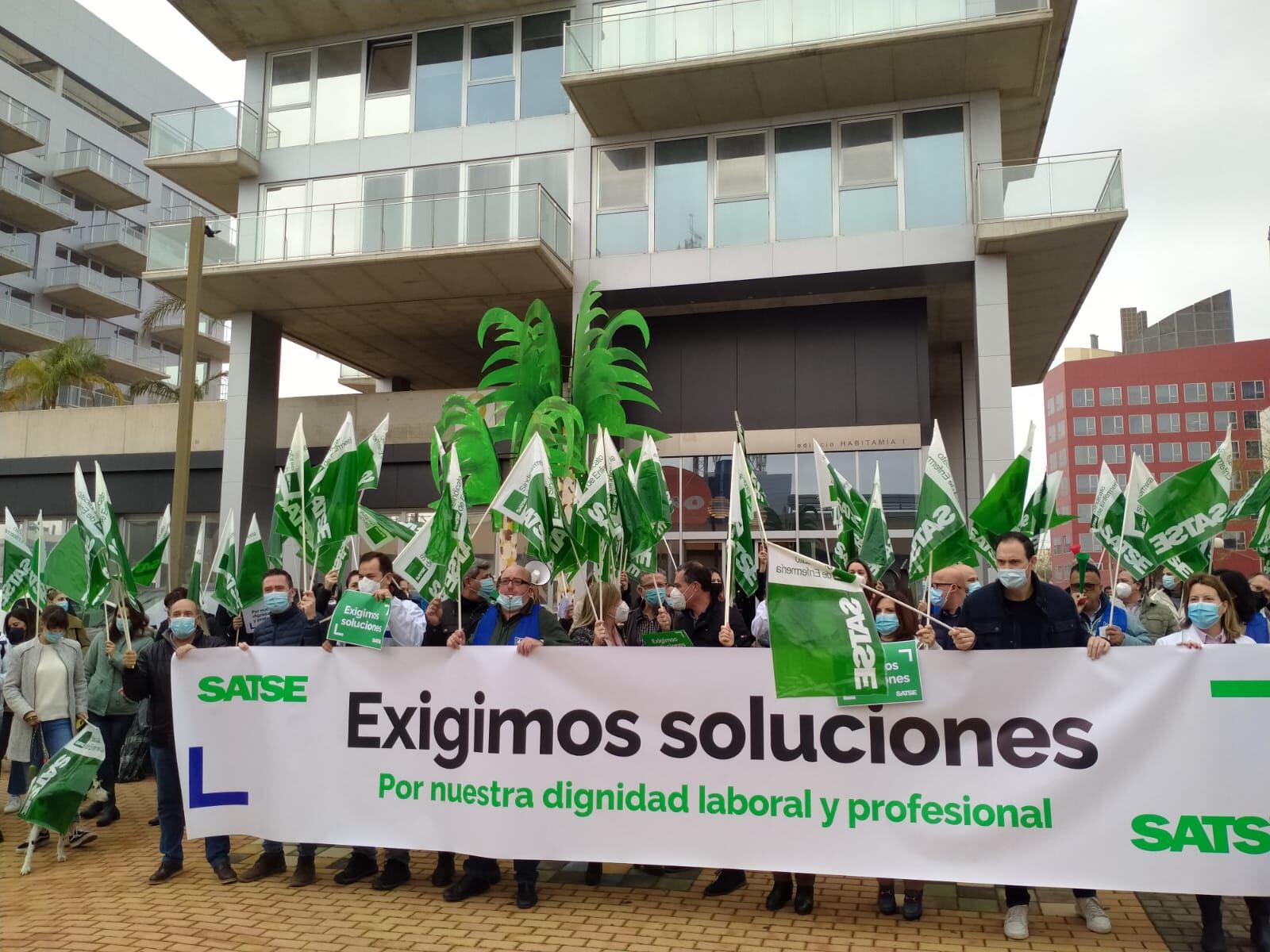 Protestas de SATSE en Murcia