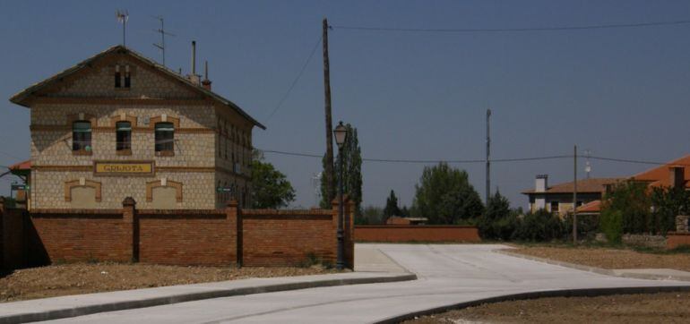 Imagen de la estación de Grijota, en Palencia