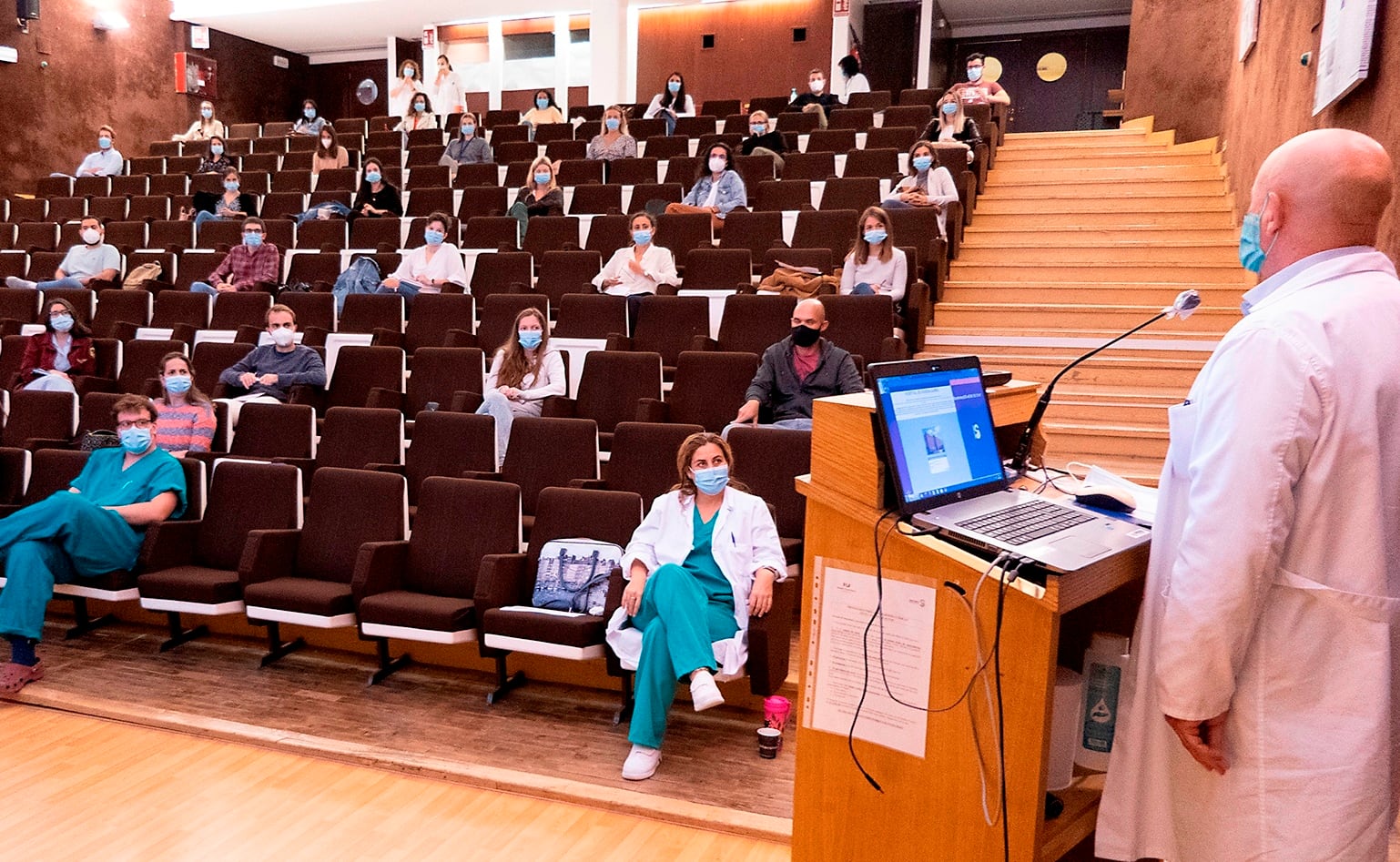 Acto bienvenida Mir en el Hospital de Guadalajara (archivo)