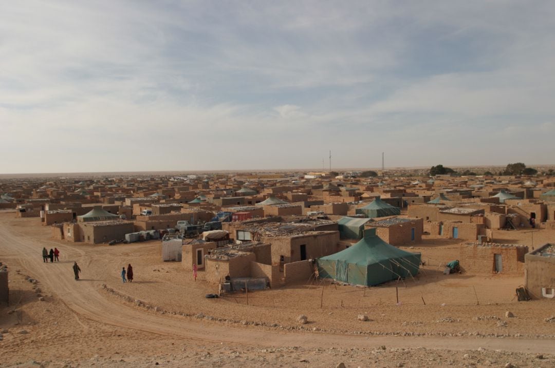 Imagen d eun campo de refugiados saharauis