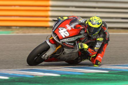 Marcos Ramírez durante los entrenamientos en el Circuito de Jerez