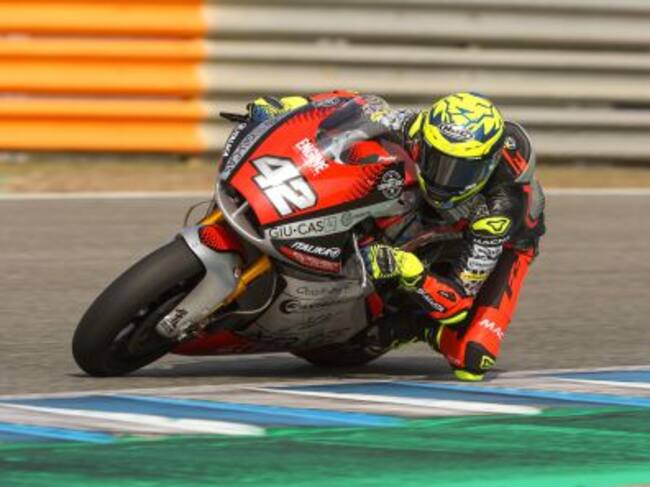 Marcos Ramírez durante los entrenamientos en el Circuito de Jerez