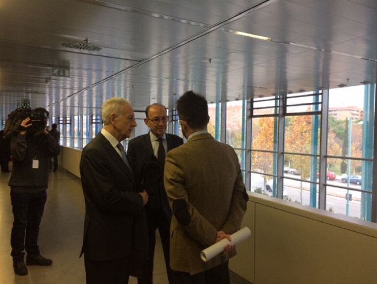 El ex consejero de Agricultura y Medio Ambiente, Modesto Lobón ,en los juzgados 