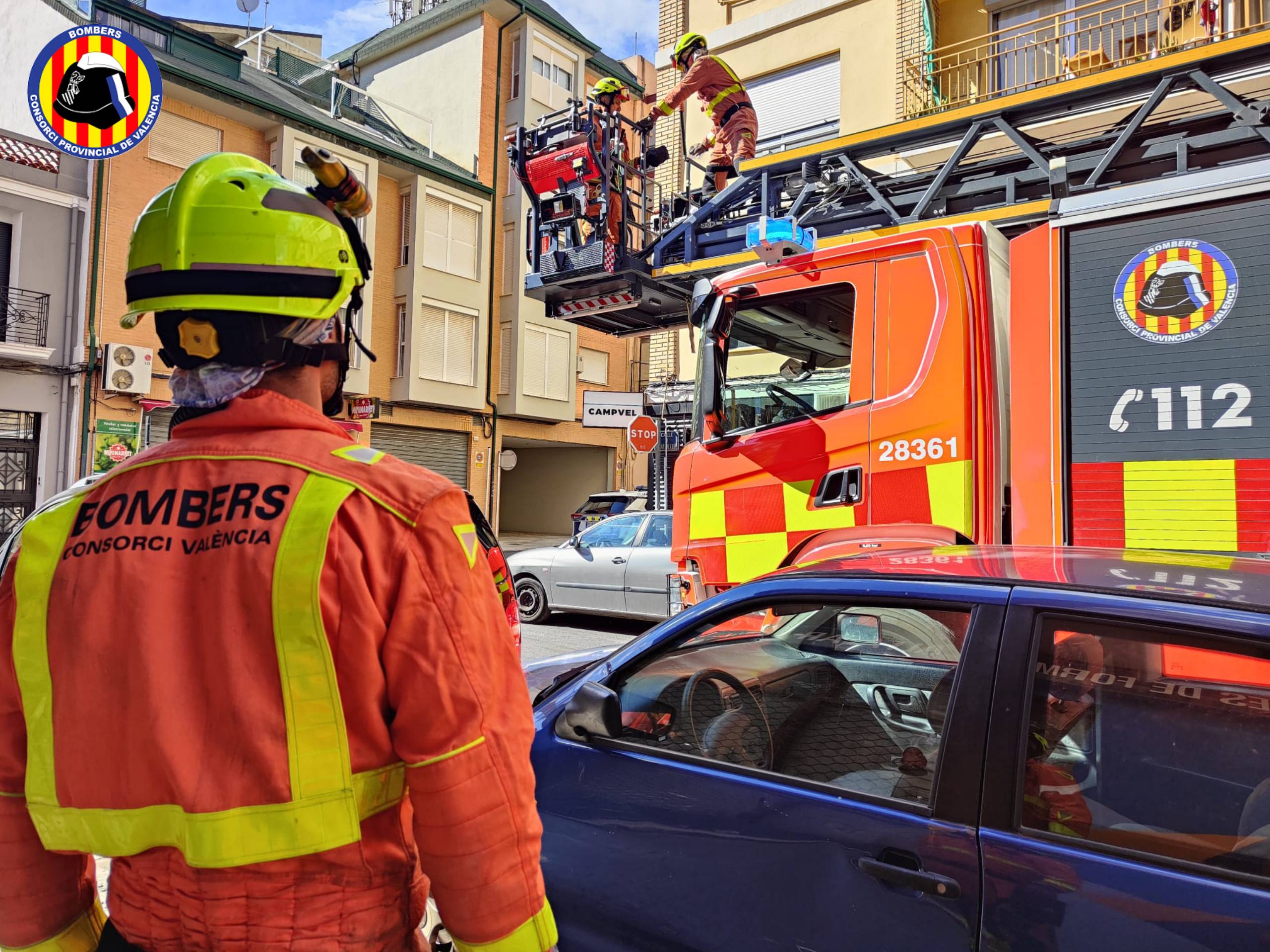 Imagen de archivo de una de las intervenciones de los bomberos del Consorcio Provincial de Valencia