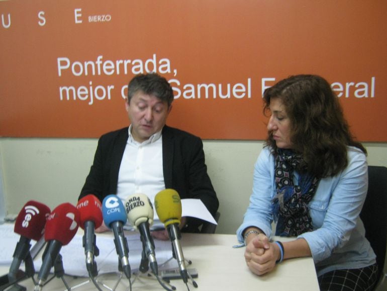 Samuel Folgueral y Cristina López Voces, en la Rueda de Prensa