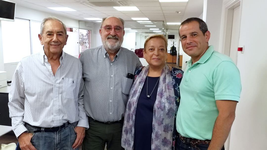 Cecilio Nieto, Luis Caballero, Sofía Morales y Carlos Arcaya