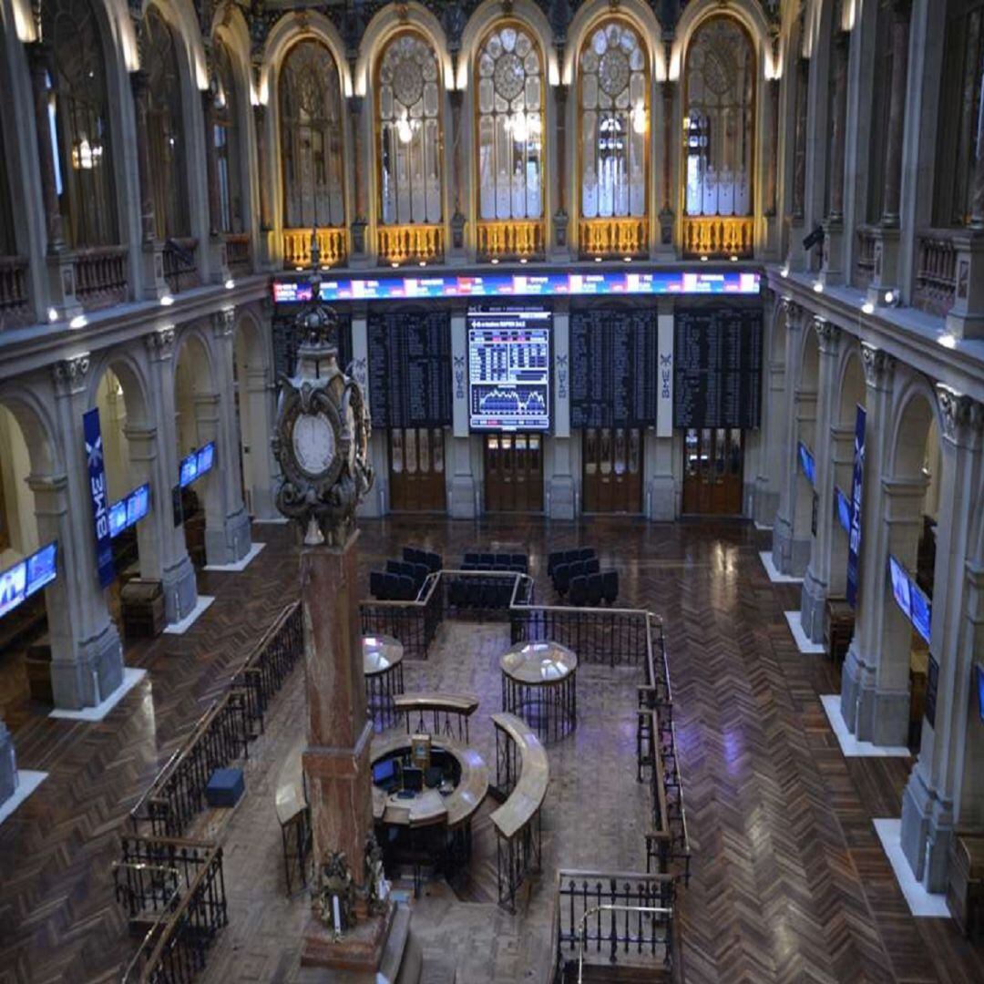 Interior de La Bolsa de Madrid