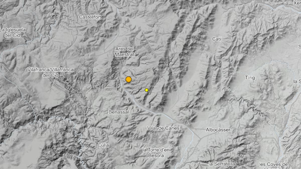 Sorpresa en dos municipios de Castellón tras registrar un terremoto de magnitud 2,9